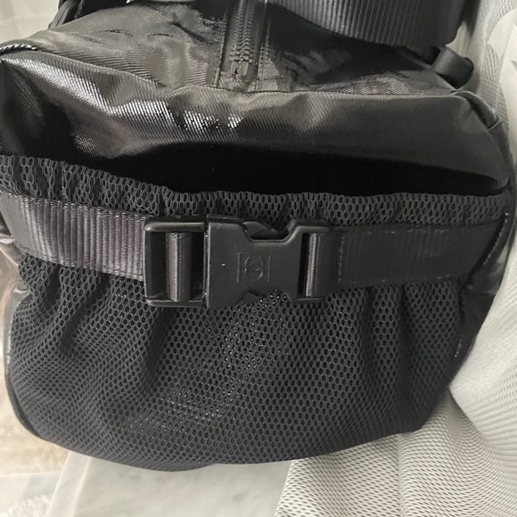 Chanel Black Vinyl & Mesh Sports Lined Duffle Bag - Picture 5 of 7